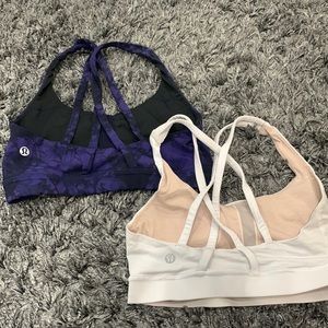 Size 4 lululemon sports bra set